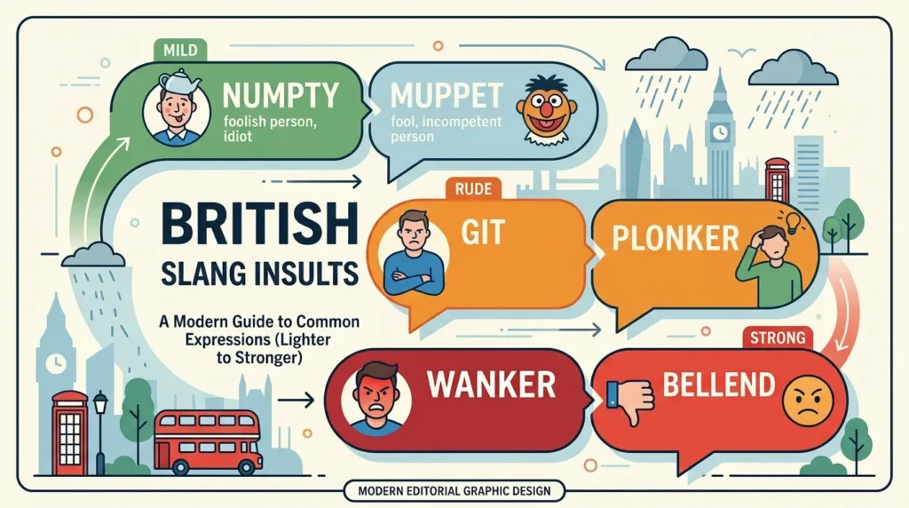 British Slang Insults Meanings, Examples, and How Rude They Are