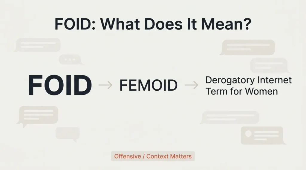 Foid Slang Meaning What It Means and Why It’s Offensive