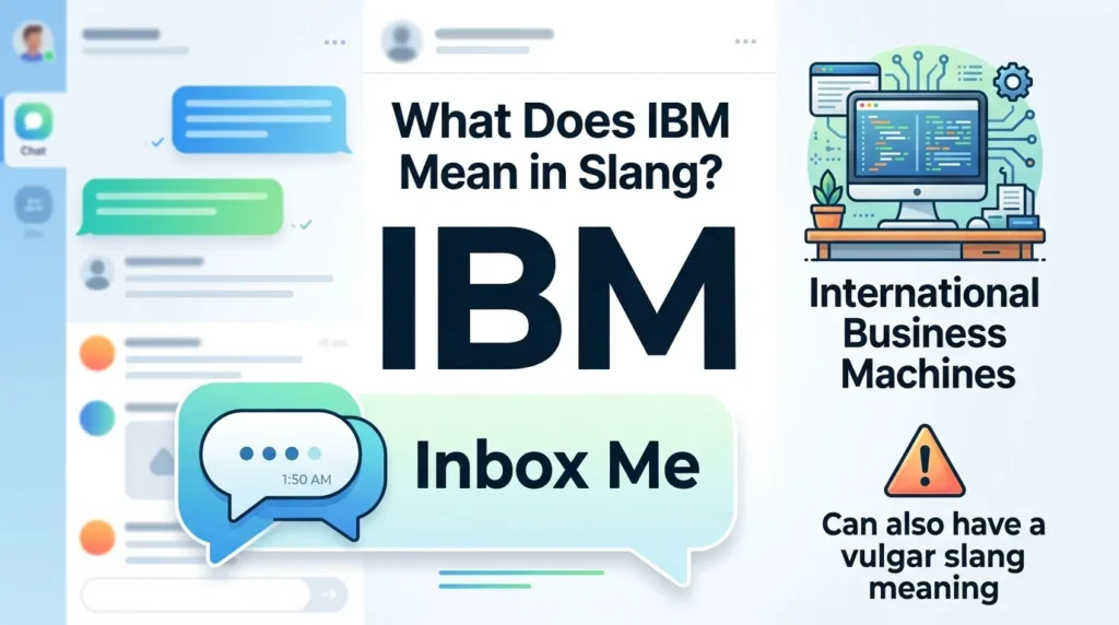 IBM Meaning Slang What IBM Means in Text and Online