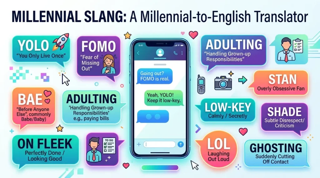 Millenial Slang Meanings, Examples, and Cultural Context