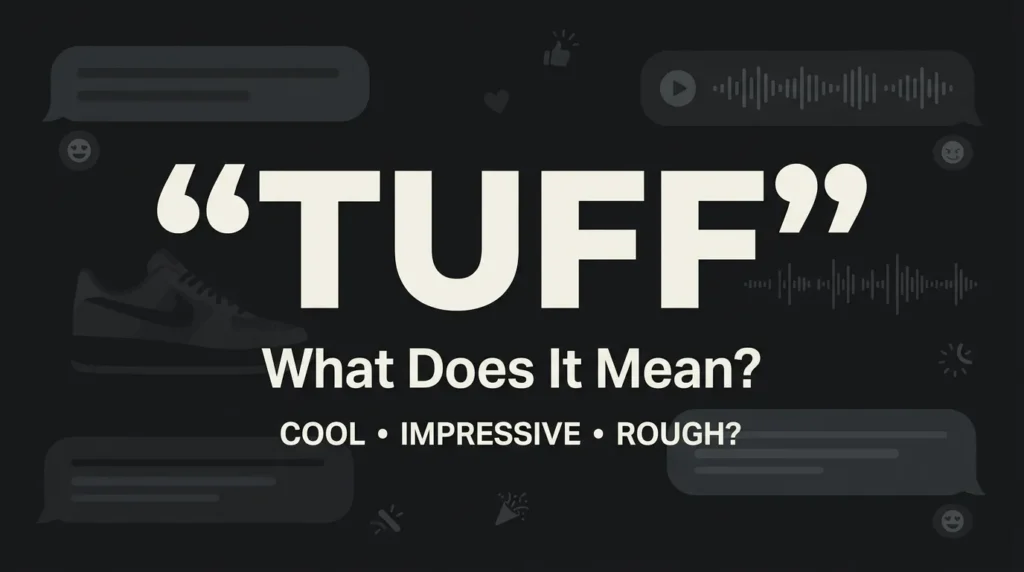Tuff Slang Meaning What Tuff Means in Text and Online