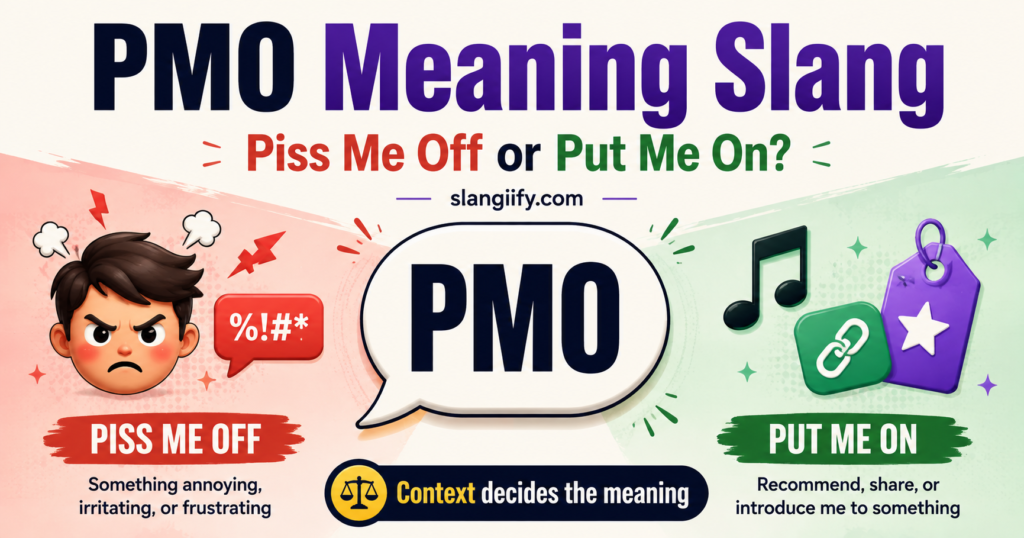 What Does PMO Mean in Slang, Texts, and Social Media