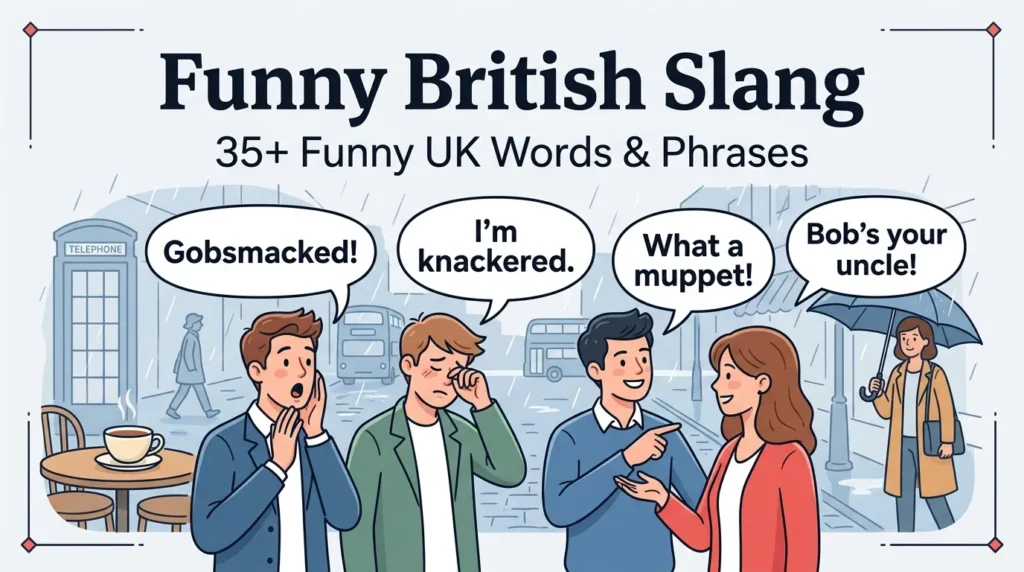 Funny British Slang: 35+ Hilarious UK Words and Phrases